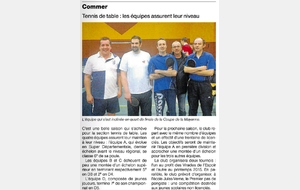 ARTICLE DU OUEST FRANCE SUR NOTRE CLUB