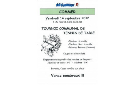 TOURNOI COMMUNAL AU PROFIT DES VIRADES DE L'ESPOIR