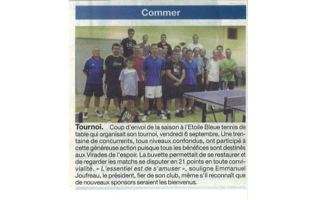 ARTICLE DU COURRIER DE LA MAYENNE SUR NOTRE CLUB 
